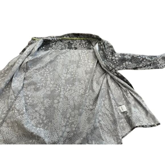 "BERTIGO" Cotton/Spandex Button Down Dress Shirt SZ 3X Blk & Wht Floral Metro - Picture 3 of 11